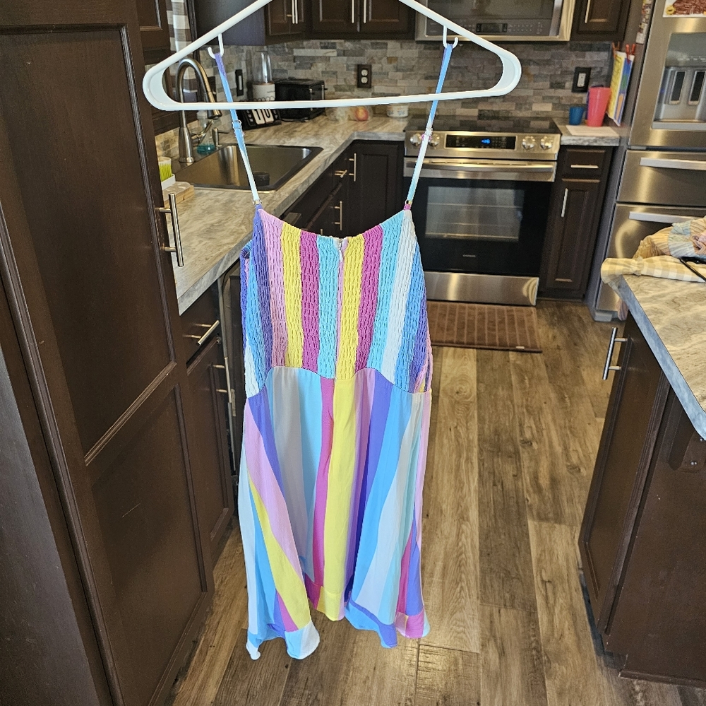 Buddy Love Rainbow Smocked Dress